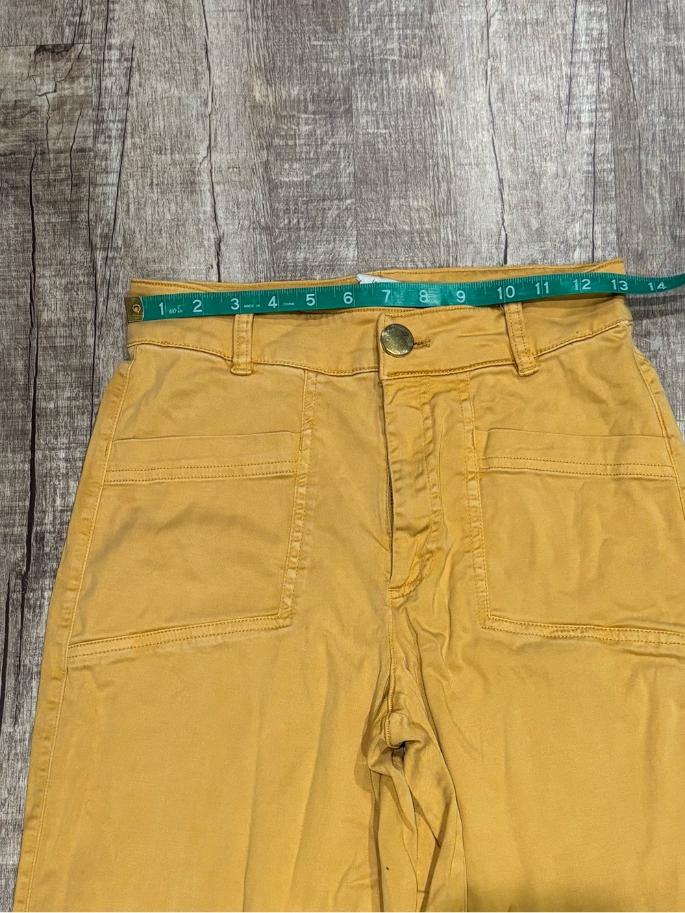 Joie Women’s Wide-Leg Corduroy Pants in Mustard Yellow - Picture 4 of 6